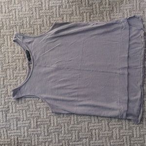 Gray cotton keyhole back Banana Republic tank top